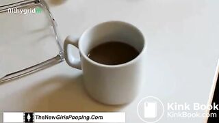 Brunette Girl Poops 2