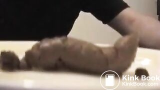 Mila Perlman's big poop on a plate