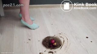 Amazing teen panty poop