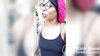 Outdoor pee and surprise