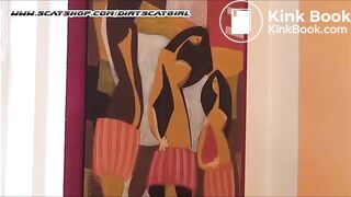 Hot nasty scat treesome play