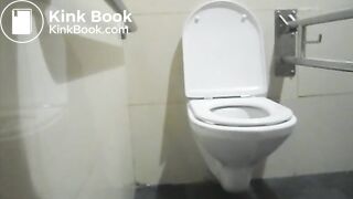 Public toilet poop