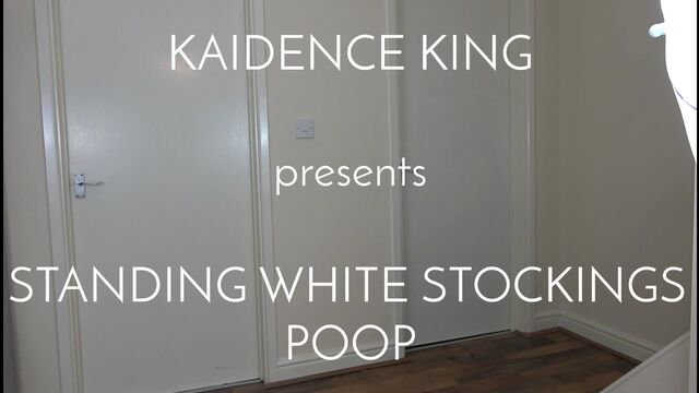 Standing White Stockings Poop