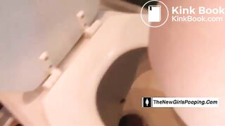Cute redhead girl's pooping documentary