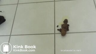 Tegan releases a big one on the bathroom floor