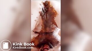 LINASCAT FORCED SHITTING scat girl on twitter compilation