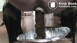 Big poop in a foil dish