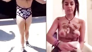 NICE & NAUGHTY SECRET SCAT GOTH! side by side