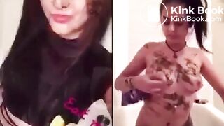 NICE & NAUGHTY SECRET SCAT GOTH! side by side