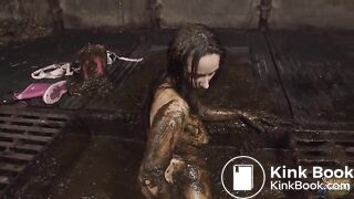 Aiyana completely covered in shit Queen of the dung 2 teaser