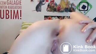 Beautiful blonde's sexy webcam show