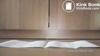 Big shiny poop on the floor