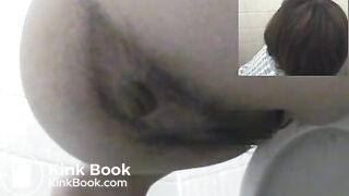 Asian Woman Nice Push - Hairy Anus