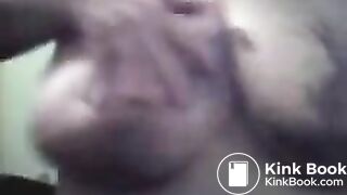 Shit Pig Smearing Shit On Her Huge Tits