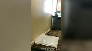 Explosive diarrhea on her own wall