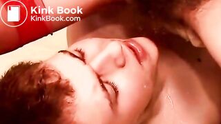 Wife gives her husb full mouth of urine