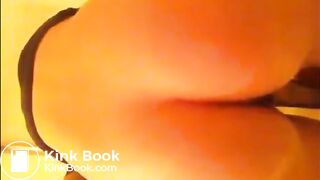 Skinny teen shitting with tanga