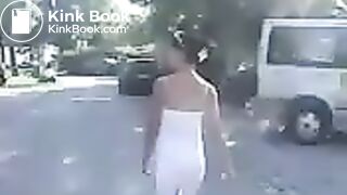A huge poop in the bushes