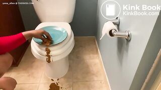 Creamy poo mess