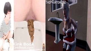 girls pooping toon vs reality