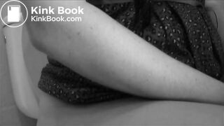 Big breasted lady expels an enema and unflushable poop