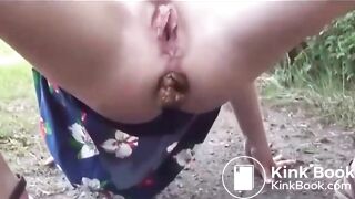 OUTDOOR BACKDOOR DROPS! PUBLIC SCAT SLUTS COMPILATION