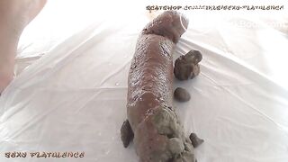 Milf's massive shit