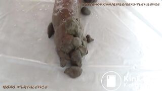 Milf's massive shit