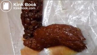 Masturbating and squirting after pooping out a hard turd