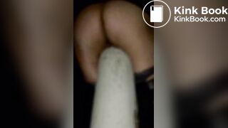 SHIT ON A POST NIGHT TIME OUTDOOR low quality