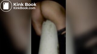 SHIT ON A POST NIGHT TIME OUTDOOR low quality