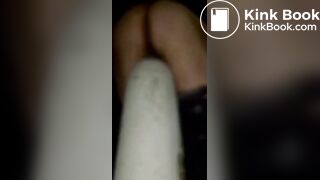 SHIT ON A POST NIGHT TIME OUTDOOR low quality