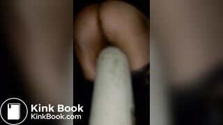 SHIT ON A POST NIGHT TIME OUTDOOR low quality