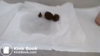 Blonde babe Lucy does a poop for you