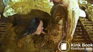 Betty and Frankys Cowshit Adventure - Blowjob in the manure channel