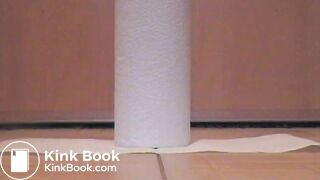 Dropping a long smooth log