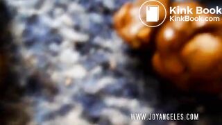 Brunette babe poops in her bedroom