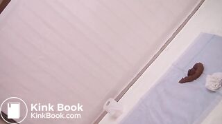 Pretty Asian girl's big poop