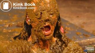 Betty has her whole face covered with cowshit