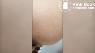 from behind