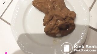 Delicious looking poop on plate