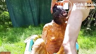 SCAT COUPLE GETTING GROSS IN THE GARDEN COMPILATION