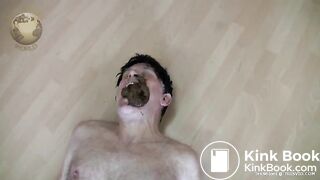 Dominant Mistress feeds slave