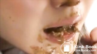 Sensual scat eating