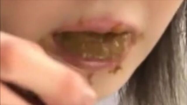 Sensual scat eating