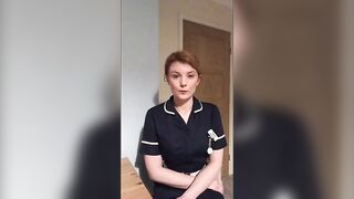 Strict nursing sister Hayley makes you eat her shit