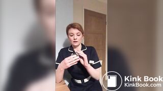 Strict nursing sister Hayley makes you eat her shit