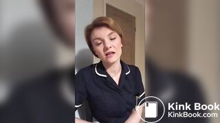 Strict nursing sister Hayley makes you eat her shit