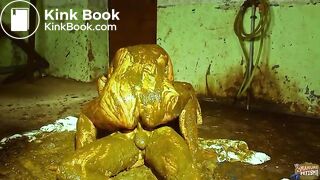 Halloween Sale - Betty and Frankys Cowshit Adventure - scat couple fucking in cow shit on a farm