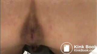 This beautiful asshole releases 4 turds